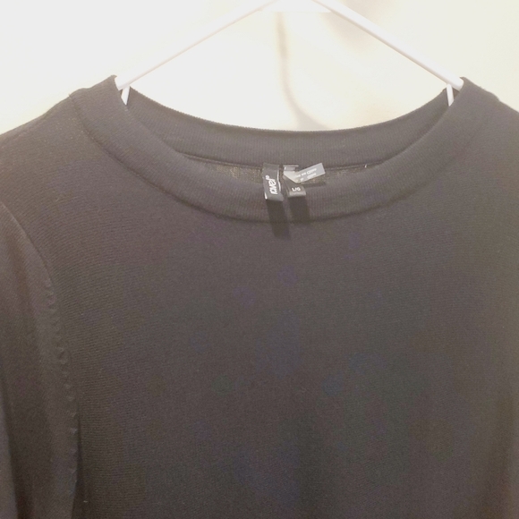 RAVEL Women's Blacl long sleeves  casual Sweater dress Size L - Picture 6 of 7